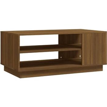 SHUMEE Konferenčný stolík hnedý dub 102 × 55 × 43 cm drevotrieska, 813085