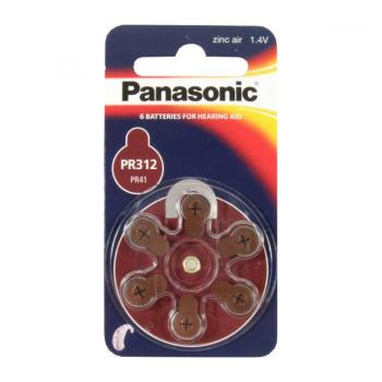 Batérie do načúvacích prístrojov PR-312L (41) / 6LB Panasonic