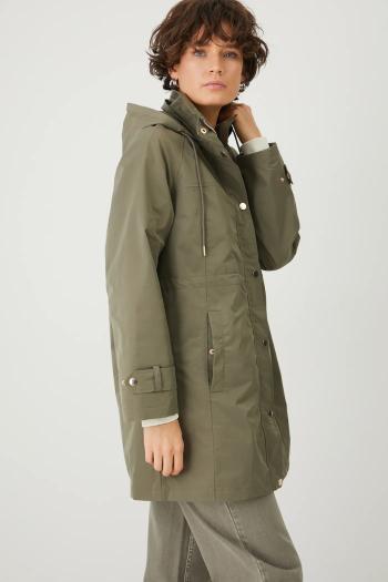 Bunda parka Medicine dámska, zelená farba, prechodný, oversize