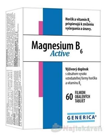 GENERICA Magnesium B6 Active, 60 ks