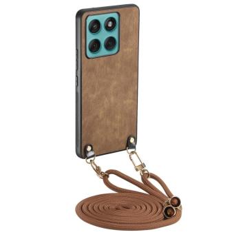 VINTAGE ROPE Kryt so šnúrkou Motorola Edge 60 / Edge 60 Fusion hnedý