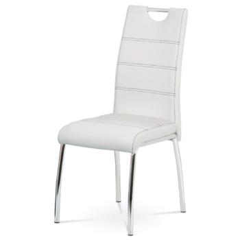 Jedálenská stolička Autronic 43x98 cm biela ekokoža HC-484 WT