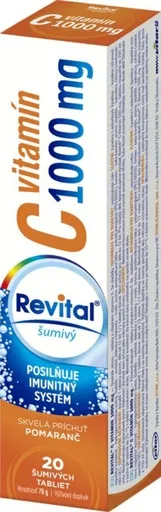 Revital Vitamín C 1000 mg šumivý tbl eff mango a ananás 20 ks