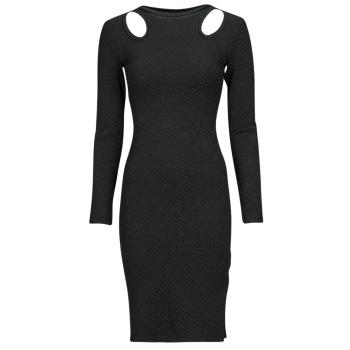 Guess  LS CN CLIO BODYCON DRESS  Dlhé šaty Čierna