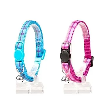 DUVO+ Nylonový Obojok Tartan mix farieb 20 – 30 cm × 1 cm (5414365310776)