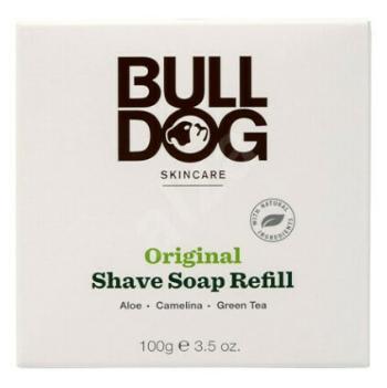 BULLDOG Holiace mydlo v bambusovej miske - náhradná náplň Original Shave Soap 100 g