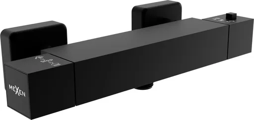 MEXEN - Cube termostatická sprchová batéria čierna 77200-70