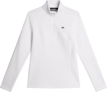 J.Lindeberg Lorelei Quarter Zip Mid Layer White L Mikina