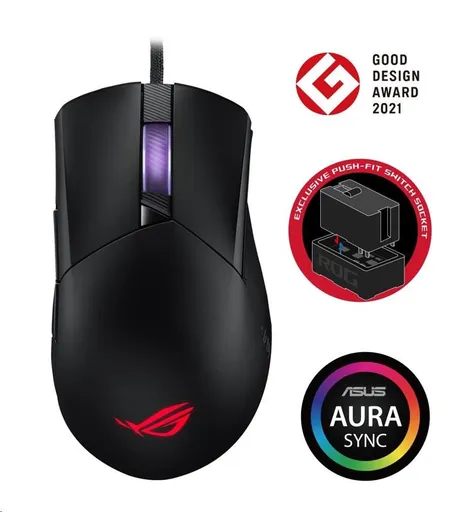 ASUS myš ROG GLADIUS III (P514), USB, čierna