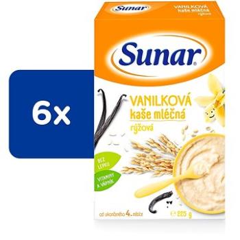 Sunar vanilková kaša mliečna ryžová 6× 225 g (8592084409555)
