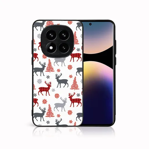 MY ART Kryt s vianočným dizajnom Xiaomi Redmi Note 14 Pro+ 5G DEER (068)