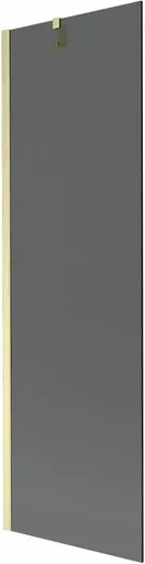 MEXEN/S - Next vaňová zástena FIX 60 x 150, grafit, zlatá kartáčovaná 895-060-000-00-40-55