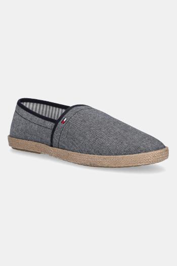 Espadrilky Tommy Hilfiger HILFIGER CHAMBRAY ESPADRILLE tmavomodrá farba, FM0FM05391