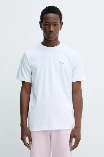 Tričko Hollister Co. pánske, biela farba, jednofarebné, KI323-5499