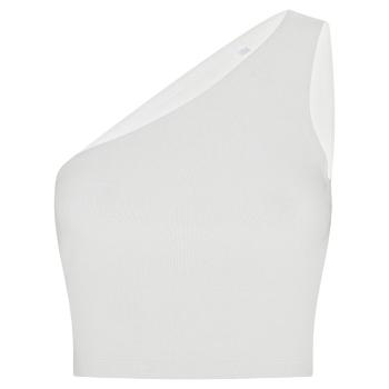 SF (Skinnifit) Dámsky crop top na jedno rameno - Biela | XL