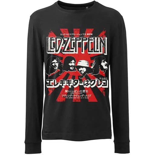Led Zeppelin tričko Japanese Burst Čierna S