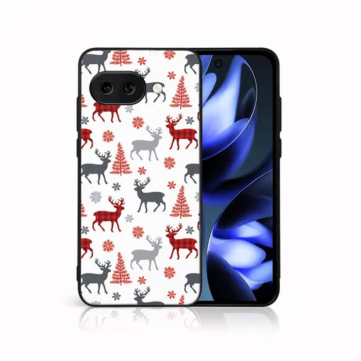 MY ART Kryt s vianočným dizajnom Google Pixel 9a DEER (068)