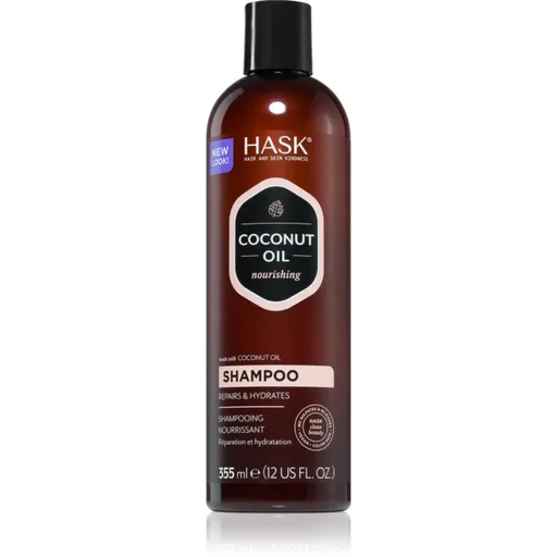 HASK Monoi Coconut Oil ošetrujúci šampón na lesk a hebkosť vlasov 355 ml