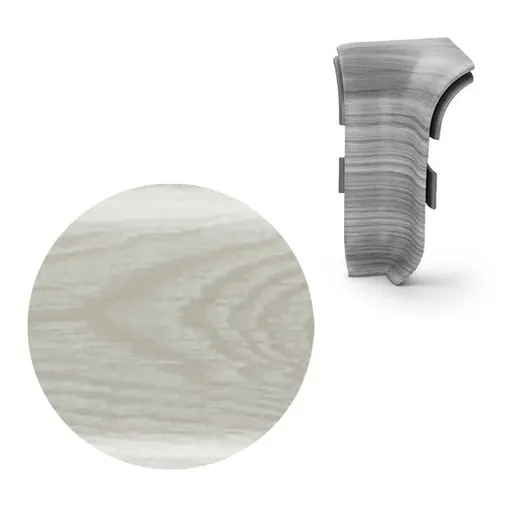 Vnitřní roh k soklu Naturel dub Arctic , PVC dĺžka 0,5 cm, výška hrany 56 mm, NATNGTWG0