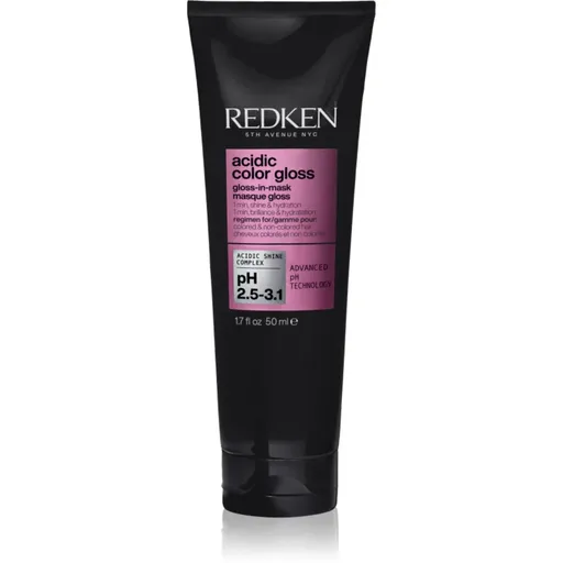 Redken Acidic Color Gloss Gloss-in-Mask vyživujúca a hydratačná maska na vlasy na lesk a hebkosť vlasov 50 ml