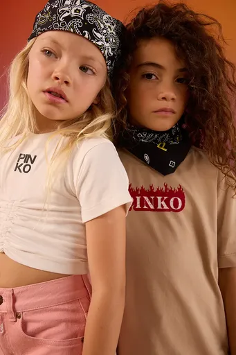 Detské bavlnené tričko Pinko