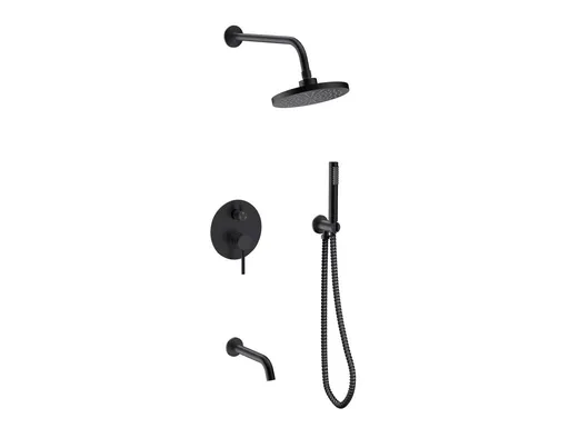 BESCO BESCO - Podomietkový sprchový set VEO I čierna BABPVCZ