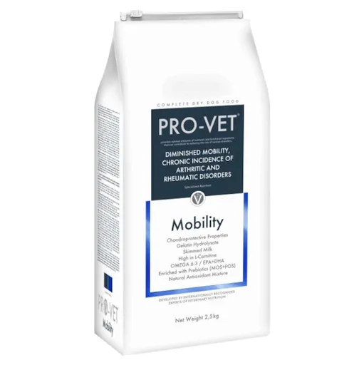 PRO-VET Mobility granule pre psov so zníženou pohyblivosťou 1 ks, Hmotnosť balenia (g): 2,5 kg