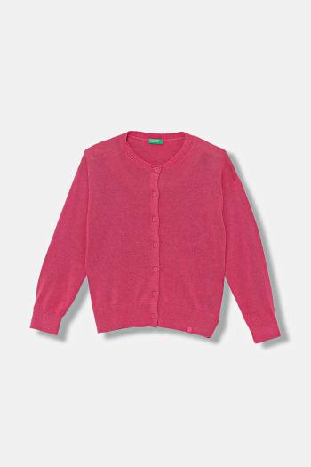 Detský sveter United Colors of Benetton ružová farba, ľahký, 19DKC500Y