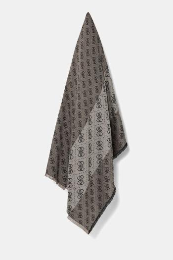 Šál Guess dámske, čierna farba, vzorovaný, AW5312 VIS03