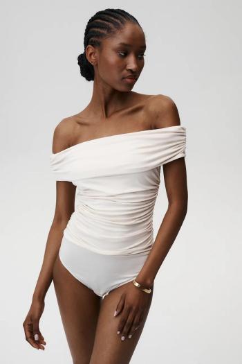 Body Undress Code Buttercup Bodysuit Thong dámska, béžová farba, jednofarebná, 849