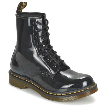 Dr. Martens  1460 W BLACK PATENT LAMPER  Polokozačky Čierna