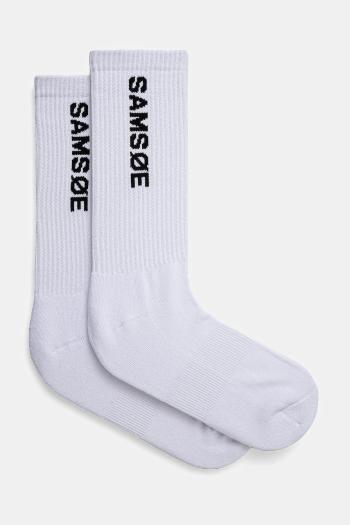 Ponožky Samsoe Samsoe pánske, biela farba, M24400016