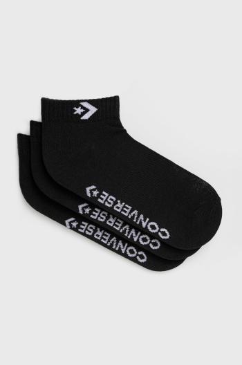 Ponožky Converse 3-pak čierna farba