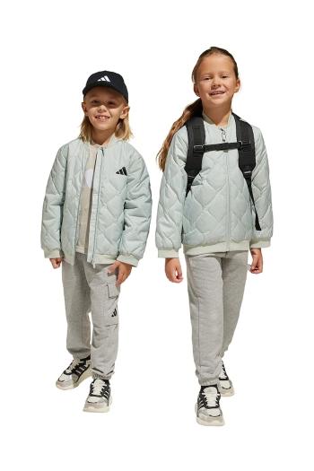 Detská bunda adidas šedá farba, JC9442