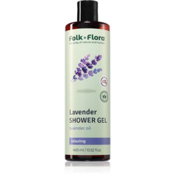 Folk & Flora Lavender relaxačný sprchový gél 400 ml