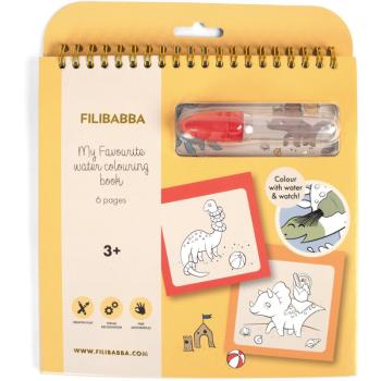FILIBABBA My Favourite Water Colouring Book Dinos maľovanka 3y+ 1 ks