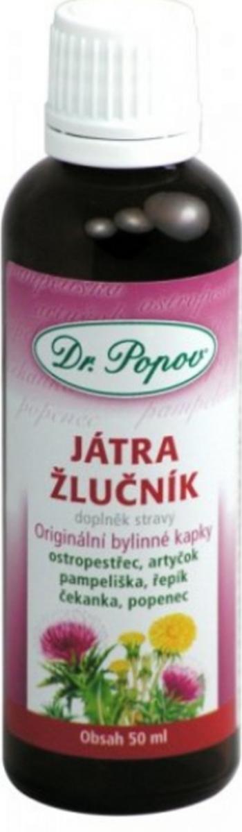 DR.POPOV Bylinné kvapky - Pečeň-žlčník 50 ml