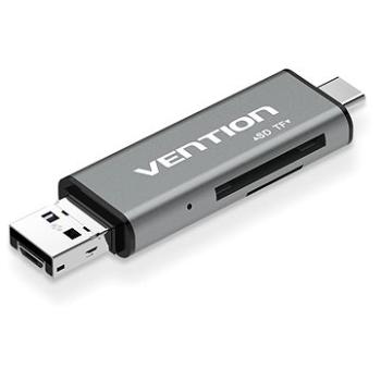 Vention USB2.0 Multi-function Card Reader Gray (CCJH0)