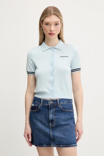 Polokošeľa z vlnenej zmesi Guess Jeans dámska, W5GR03 Z3HO2