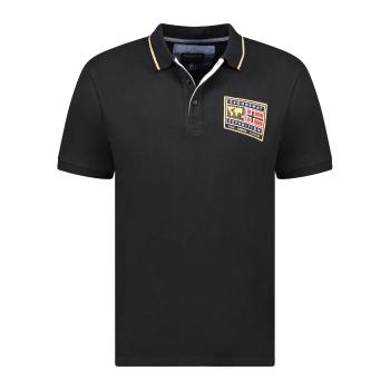 Geographical Norway  SY1308HGN-Black  Polokošele s krátkym rukávom Čierna