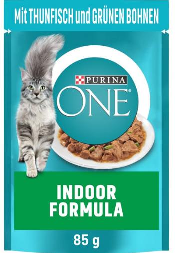 PURINA ONE cat Indoor mini filetky s tuniakom kapsičky pre mačky 26x85g