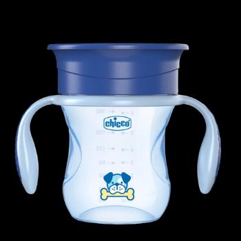 CHICCO Hrnček Perfect 360 s držadlami modrý 12m+ 200 ml