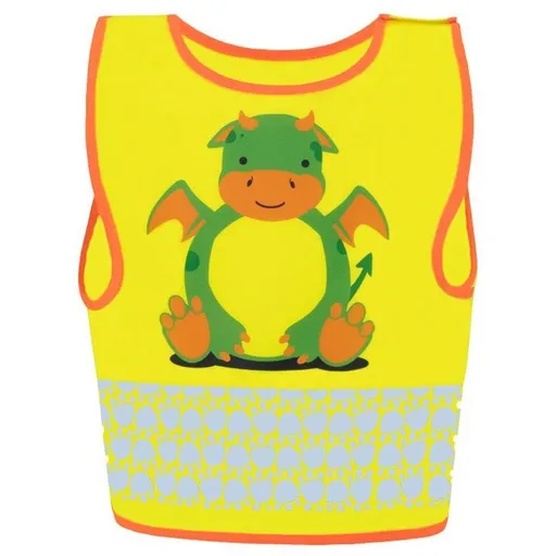 Korntex Detská reflexná vesta so zvieratkami - Drak | 3-4 roky