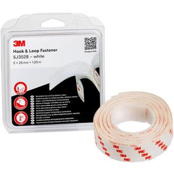 3M™ Hook & Loop™ háčiky a slučky SJ352BWT, transparentný, 2× 25 mm × 1,25 m v blistri (F8206)