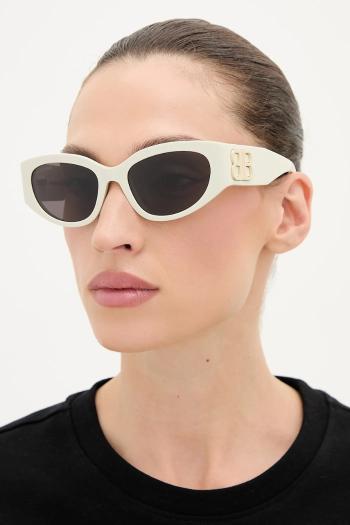 Slnečné okuliare Balenciaga dámske, béžová farba, BB0324SK