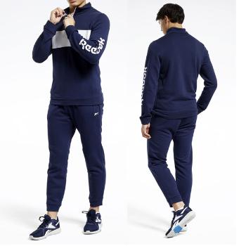 Tepláková súprava Reebok TRAINING ESSENTIALS LINEAR LOGO TRACK SUIT NAVY - 3XL