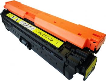 Kompatibilný toner s HP CE742A žltý (yellow)