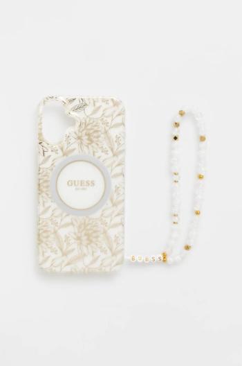 Puzdro na mobil Guess iPhone 16 Plus 6.7 biela farba, GUHMP16MHCPOFPH