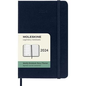 Moleskine 2024 S, tvrdé dosky, modrý (DHB2012WN2Y24)