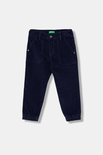 Detské nohavice United Colors of Benetton tmavomodrá farba, jednofarebné, 4AD5GE021